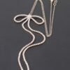Rhinestone Bow Necklace – 16″ Dainty Crystal Bow