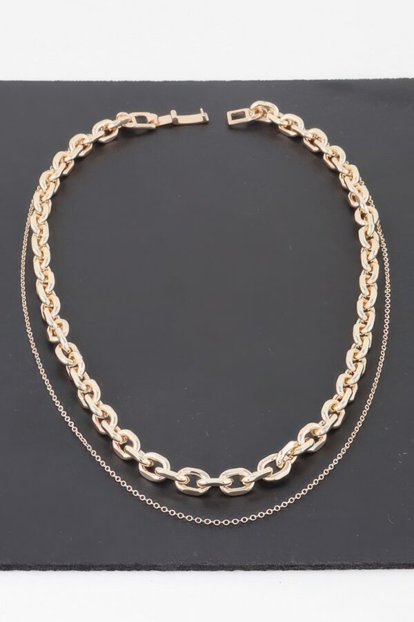 Link Necklace – 16-inch Classic Chain for Layering