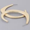 Hoop Earrings – Sleek Metal 2″ x 2.4″