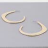 Hoop Earrings – Sleek Metal 2″ x 2.4″