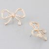 Rhinestone Bow Stud Earrings – Sparkling Bow Accent