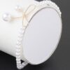 Faux Pearl Bow Bracelet – Delicate Bow Accent