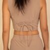 Tailored Button-Front Vest & Wide-Leg Pants Set