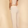 Smocked Bralette & Wide-Leg Pants Two-Piece Set