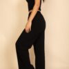 Smocked Bralette & Wide-Leg Pants Two-Piece Set
