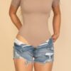 Short Sleeve Crew Neck Bodysuit – Lightweight Stretch