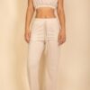 Cotton French Terry Crop Top & Wide-Leg Lounge Set