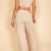 Cotton French Terry Crop Top & Wide-Leg Lounge Set