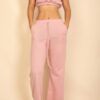 Cotton French Terry Crop Top & Wide-Leg Lounge Set