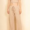 Crop Tee and Wide-Leg Lounge Set – Soft Knit