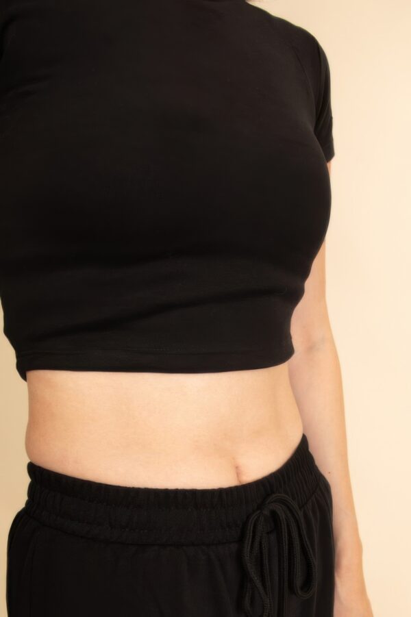 Crop Tee and Wide-Leg Lounge Set – Soft Knit