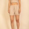 French Terry Crop Top and Shorts Set