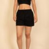 French Terry Crop Top and Shorts Set