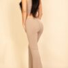 Ribbed Crop Tank & High-Rise Flare Pants Set