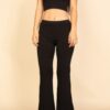 Ribbed Crop Tank & High-Rise Flare Pants Set