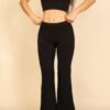 Ribbed Crop Tank & High-Rise Flare Pants Set
