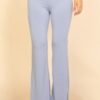 Ribbed Crop Tank & High-Rise Flare Pants Set