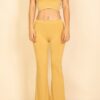 Ribbed Crop Tank & High-Rise Flare Pants Set