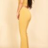 Ribbed Crop Tank & High-Rise Flare Pants Set