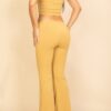 Ribbed Crop Tank & High-Rise Flare Pants Set