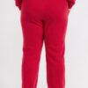 Plus Size Poly Fleece High-Waist Joggers with Pockets
