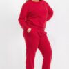 Plus Size Poly Fleece High-Waist Joggers with Pockets