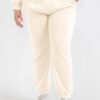 Plus Size Poly Fleece High-Waist Joggers with Pockets