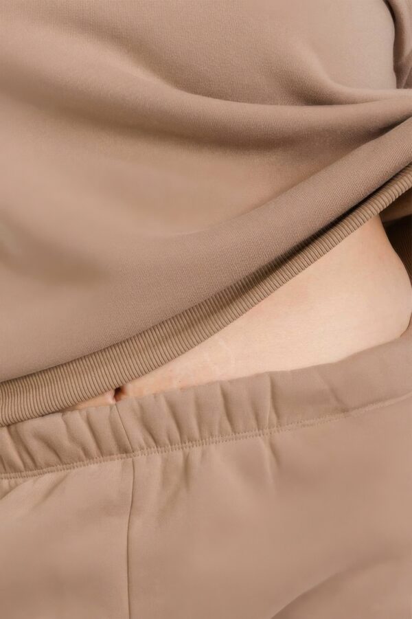 Plus Size Poly Fleece High-Waist Joggers with Pockets