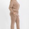 Plus Size Poly Fleece Crewneck Pullover – Ribbed Hem