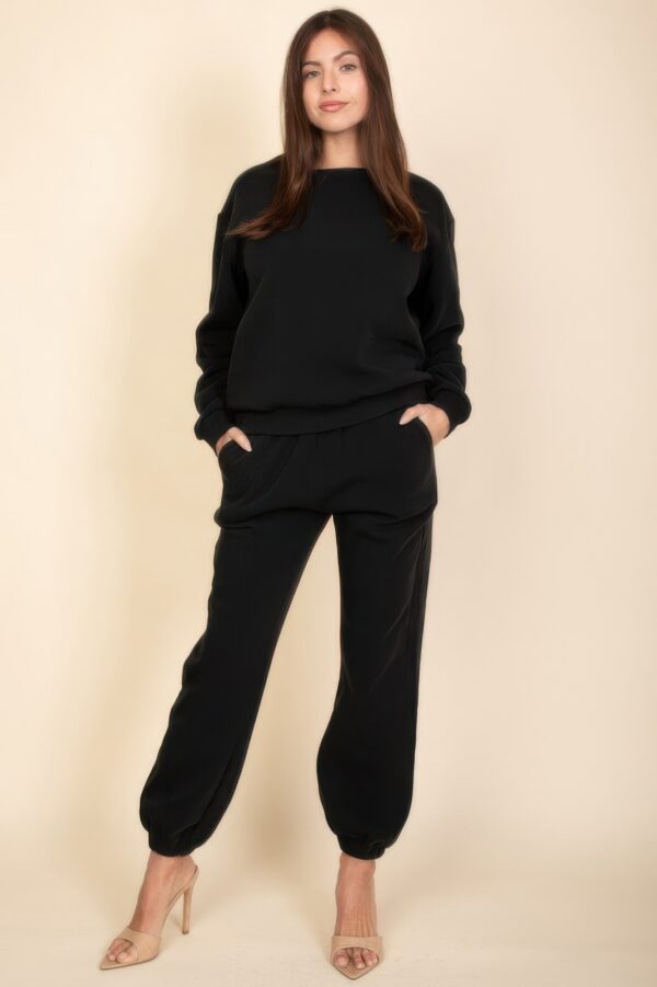 Poly Fleece High-Rise Elastic Waist Joggers