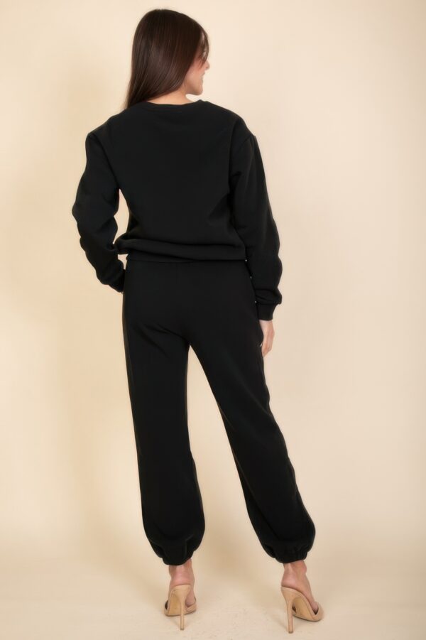 Poly Fleece High-Rise Elastic Waist Joggers