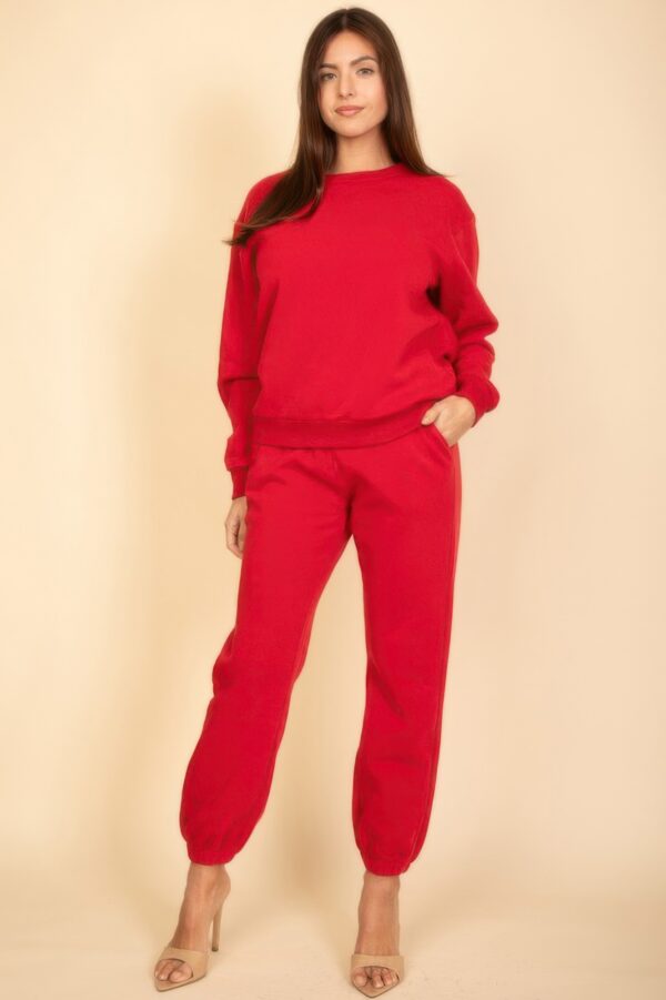 Poly Fleece High-Rise Elastic Waist Joggers