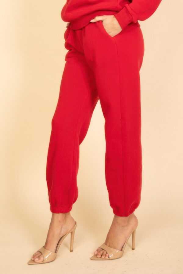 Poly Fleece High-Rise Elastic Waist Joggers