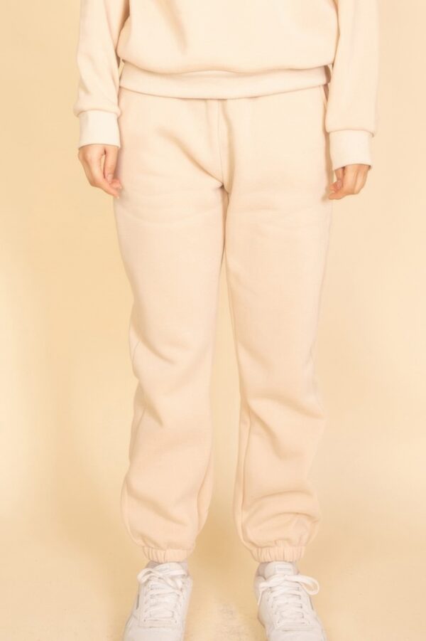 Poly Fleece High-Rise Elastic Waist Joggers