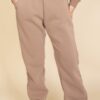 Poly Fleece High-Rise Elastic Waist Joggers