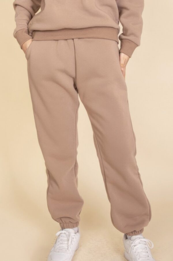 Poly Fleece High-Rise Elastic Waist Joggers