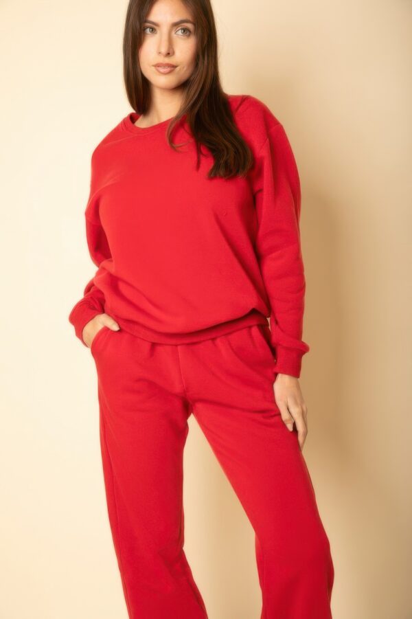 Poly Fleece Crewneck Pullover – Relaxed Fit