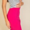 High-Waist Stretch Crepe Flare Pants