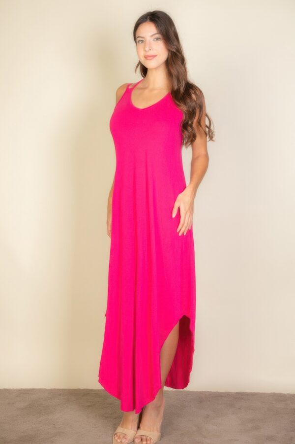 Double-Strap Cami Loose-Fit Dress with Side Slits