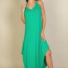 Double-Strap Cami Loose-Fit Dress with Side Slits