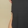 Plus Size V-Neck Batwing Long Dress with Hidden Pockets