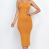 Strapless Tube Bodycon Midi Dress – Streamlined Silhouette