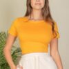 Short Sleeve Roundneck Crop Top – Fitted Crop