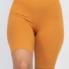 High-Waist Bike Shorts – Knee-Length Stretch