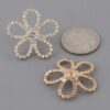 Rhinestone Flower Stud Earrings – Twilight Petals Sparkle
