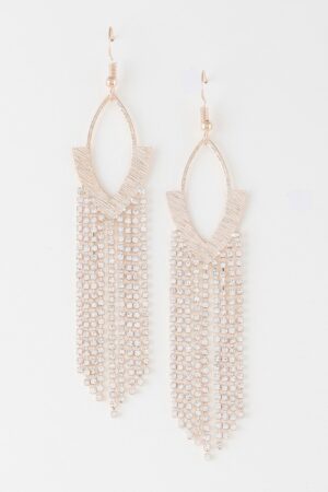 Cascade Chain-Fringe Earrings – Metal Statement