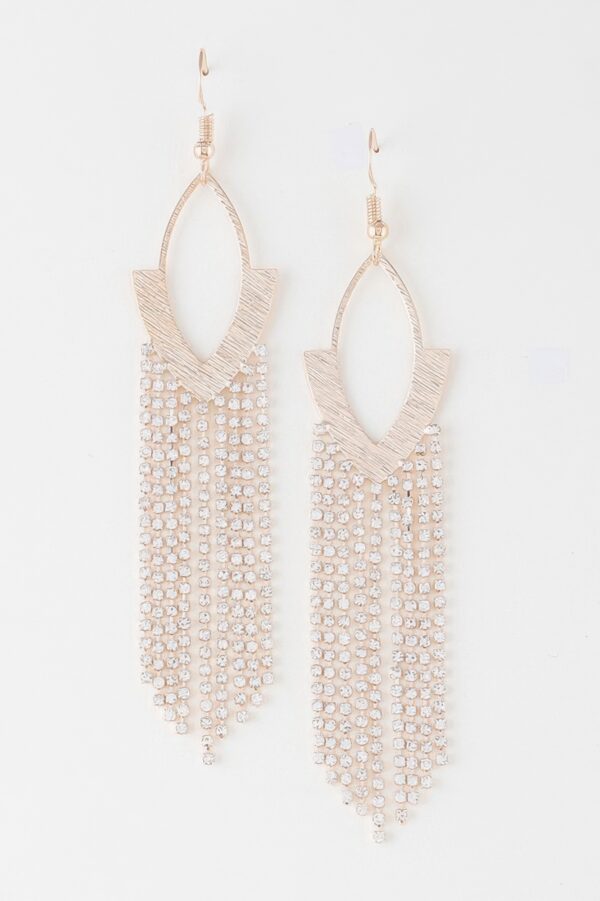 Cascade Chain-Fringe Earrings – Metal Statement