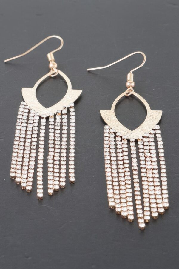 Cascade Chain-Fringe Earrings – Metal Statement