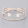 Dazzling Elegance Bracelet – Diamond Accent, Polished Finish