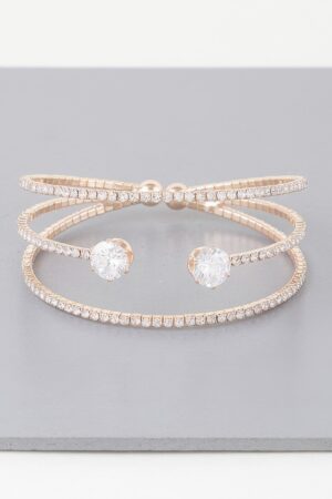 Dazzling Elegance Bracelet – Diamond Accent, Polished Finish